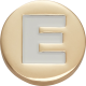 Gold Letter E
