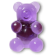 Purple Translucent Candy Bear